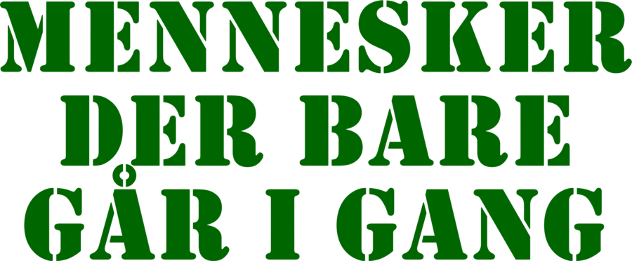 Mennesker der bare går i gang